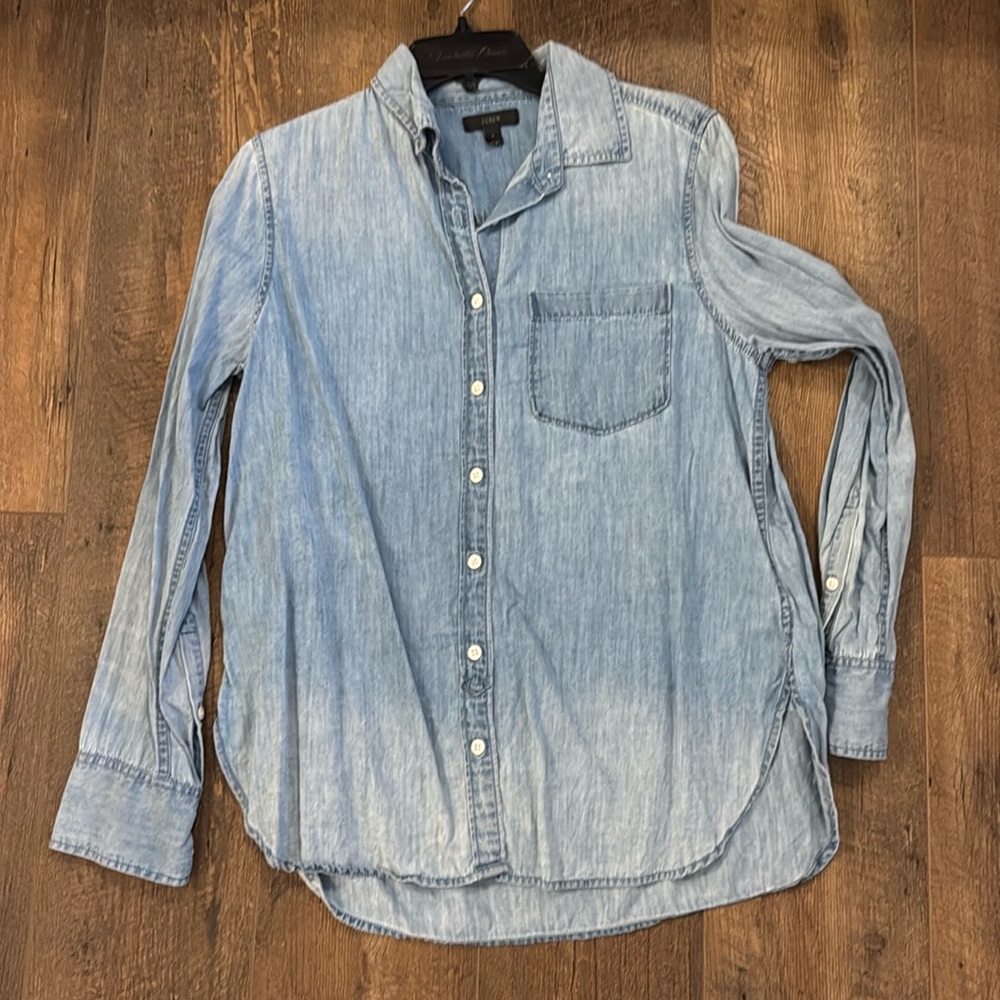 J. Crew Light Blue Denim Shirt